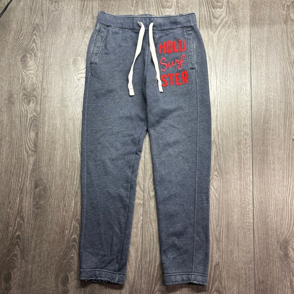 Hollister Y2K Surf Womens Small Vintage Ster Sweatpants Gray Drawstring Joggers